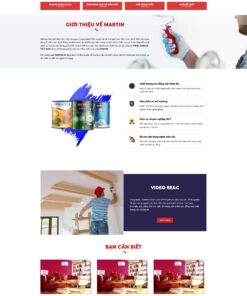 Theme wordpress bán sơn nước 01