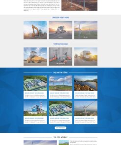 Theme wordpress giới thiệu công ty xây dựng điện gió