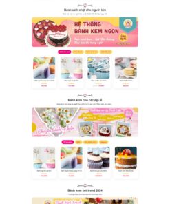 Theme wordpress tiệm bán bánh kem đẹp