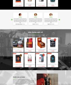 Theme wordpress gym store